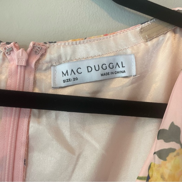 Mac Duggal - size 20 - Puff Sleeve Foral Print Dress - NWT - Picture 6 of 8